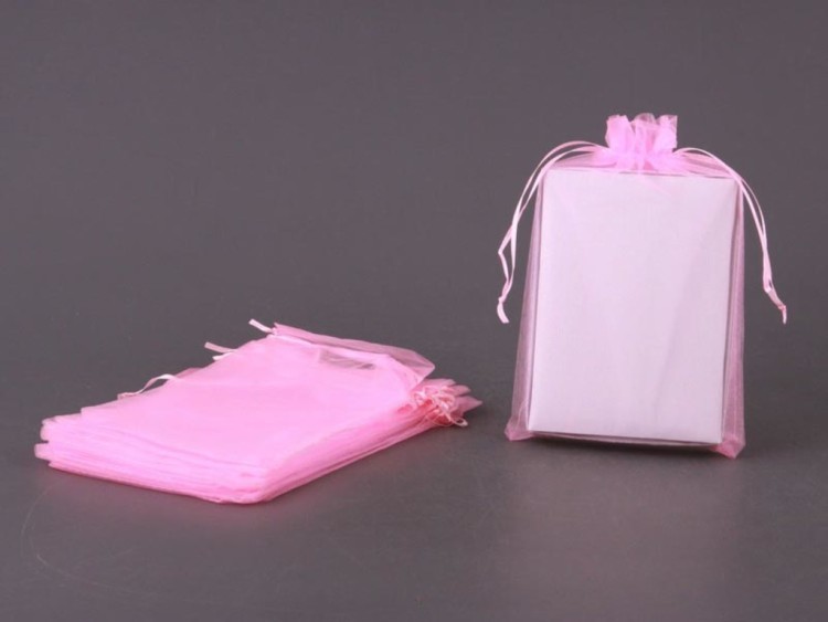 Комплект мешочков из органзы 10 шт 15*23 см розовый Vogue International (207-911) 
