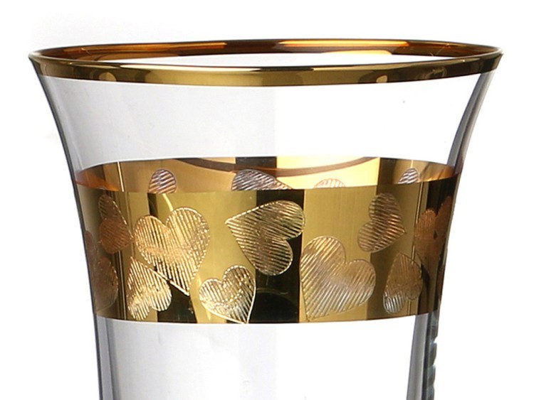 Набор бокалов для шампанского из 2 шт. "love" 190 мл. высота=25 см. Bohemia Crystal (674-047)