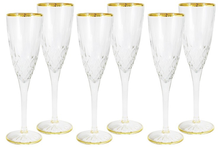 Набор: 6 бокалов для шампанского Уэльс - SM3791_9748AL Same