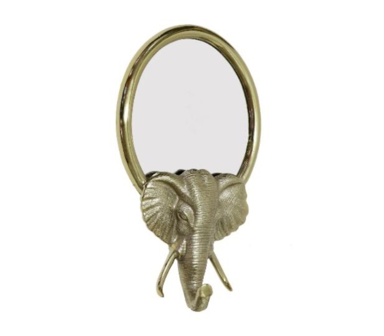 Зеркало декоративное "Голова слона" цвет золото 36*60см (TT-00008978)