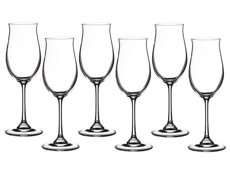 Набор бокалов для вина из 6 шт. "эллен" 260 мл.высота=22 см. CRYSTALITE (669-065)
