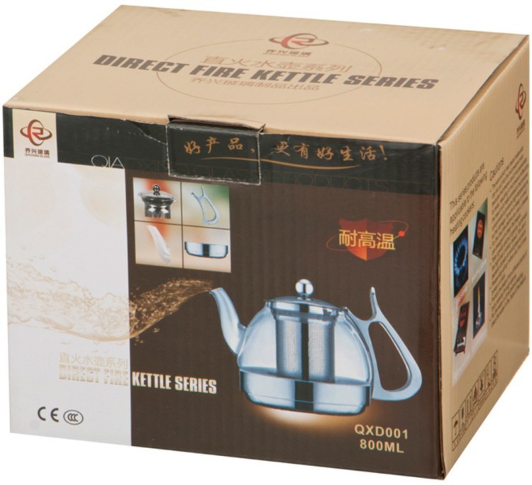 Заварочный чайник с фильтром из нжс и индукционным дном, 800 мл Dalian Hantai (891-020) 