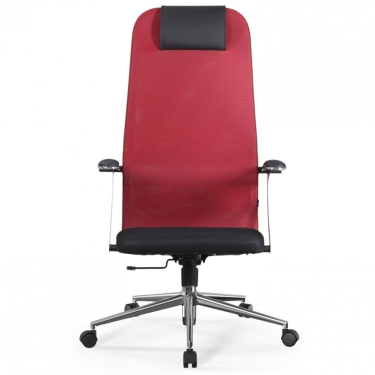 Кресло офисное BRABIX PREMIUM Ultimate EX-801 хром черное/красное 532921 (1) (94688)