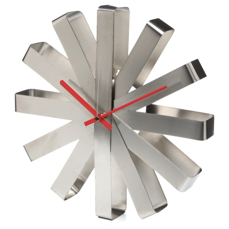 Часы настенные ribbon, D31 см, сталь (41879)