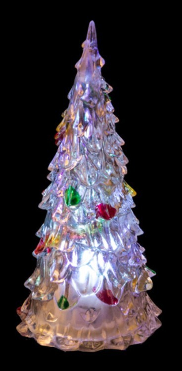 Фигурка с подсветкой "елочка" высота=12 см.диаметр=5,5 см.(кор=240шт.) Polite Crafts&gifts (786-072)