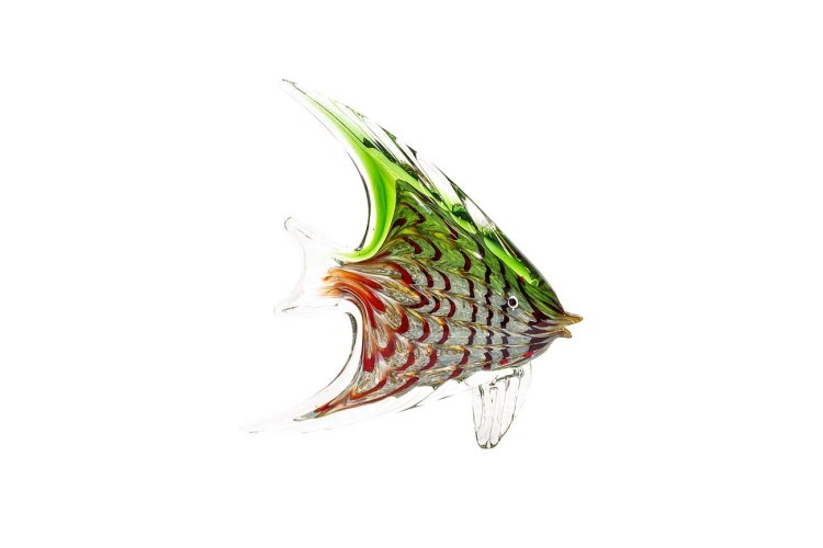 Статуэтка "Рыба" зелено-красная 19х5х21 см (TT-00000497)