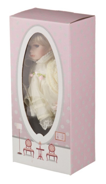 Фарфоровая кукла с мягконабивным туловищем высота=30 см Jiangsu Holly (485-219) 