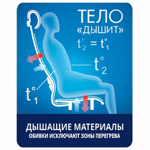 Кресло офисное МЕТТА К-29 хром, экокожа, сиденье и спинка мягкие, черное, 532475 (1) (96497)