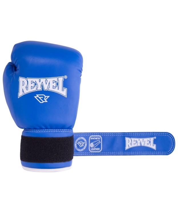 Перчатки боксерские RV-101, 8oz, к/з, синие (130486)