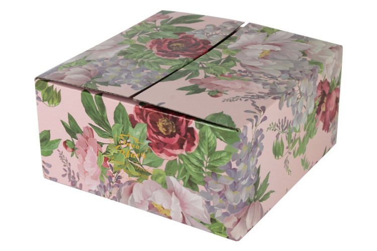 Чашка с блюдцем (розовая) Райский сад в подарочной упаковке - AL-17815-PIN-TCS-ST Anna Lafarg Stechcol