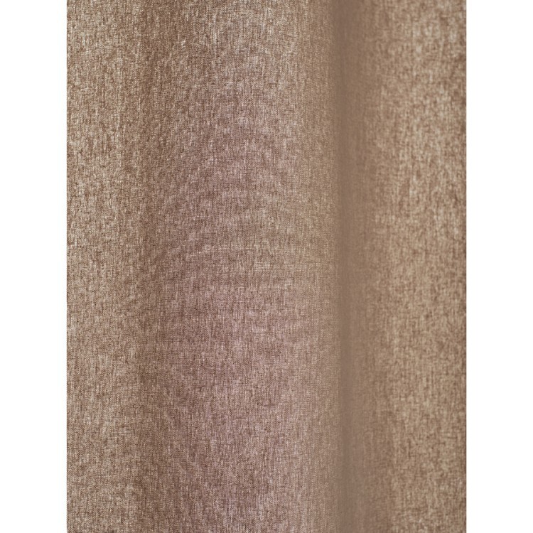 Штора из хлопка с помпонами бежево-серого цвета из коллекции essential, 150х290 см (76953)