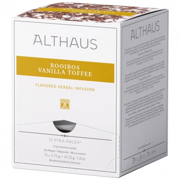 Чай ALTHAUS Rooibos Vanilla Toffee фруктовый 15 пирамидок по 2,75 г 622899 (1) (95818)
