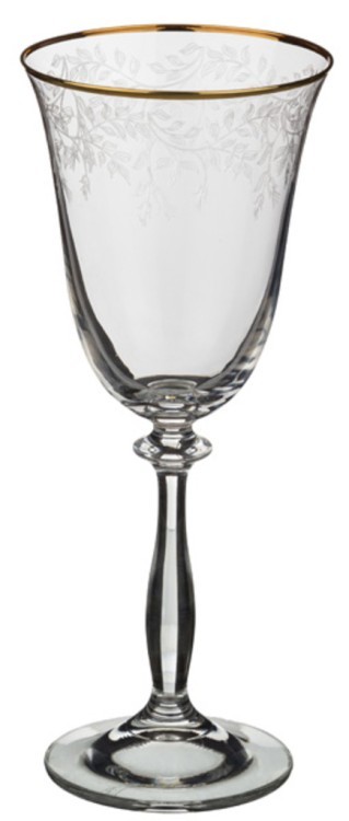 Набор бокалов для вина "анжела" из 6 шт. 350 мл..высота=22 см. Crystalex Cz (674-497) 