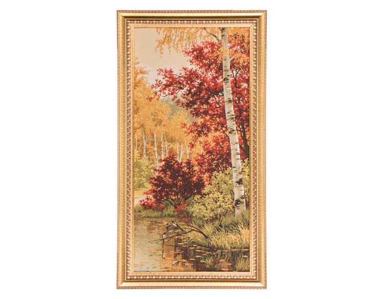 Гобеленовая картина "желто-красная осень" 76х41см. (404-1019-29) 