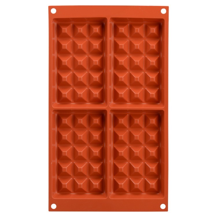 Форма для приготовления вафель waffel classic силиконовая красная (68866)
