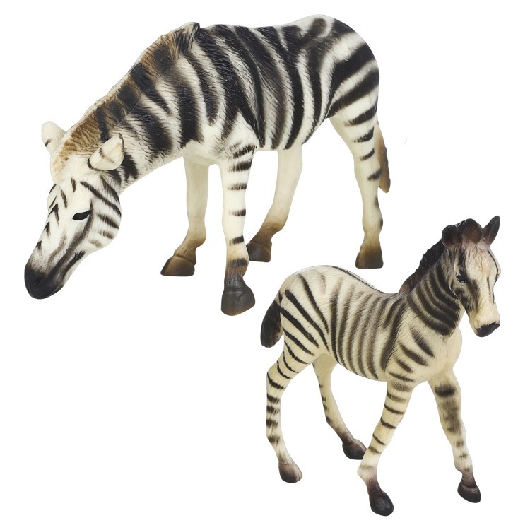 Набор фигурок животных серии "Мир диких животных": 2 зебры, 2 бегемота, 2 носорога (набор из 6 фигурок) (MM211-290)