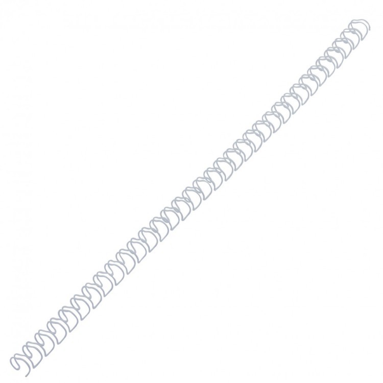 Пружины металлич. для переплета к-т 100 шт. 6,4 мм (для сшив. 2-45 л.) белые Brauberg 530822 (1) (89937)