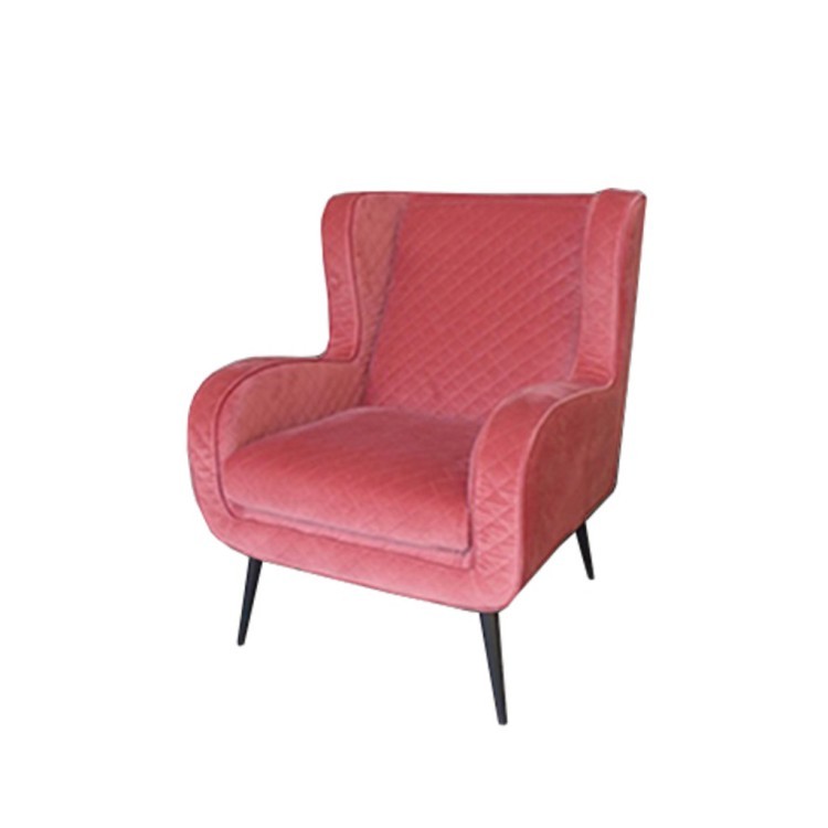 Кресло Мимоза Mimosa/Velvet 44, каркас дуб, обивка бельгийский вельвет, pink, ROOMERS FURNITURE