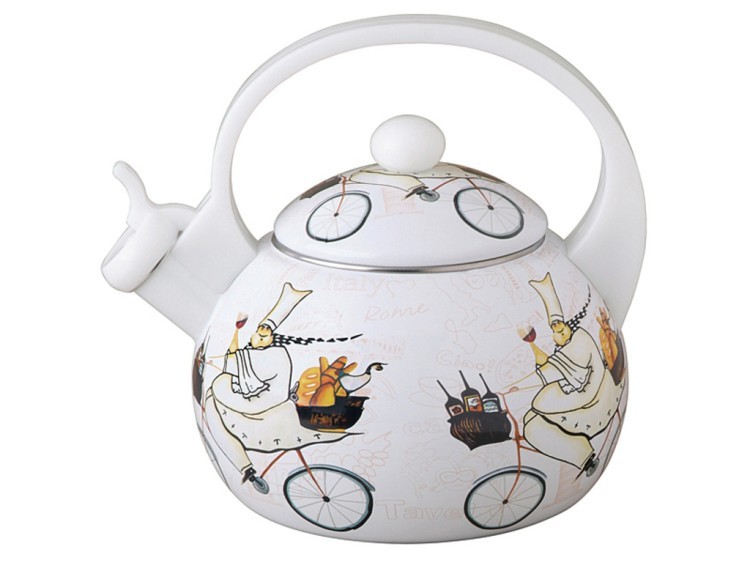 Чайник эмалированный со свистком 2,5 л. Zhejiang Songmao (924-020) 