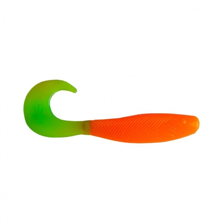 Твистер Helios Hybrid 3,15"/8,0 см, цвет Orange & Green 7 шт HS-14-025 (78184)