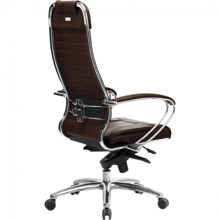 Кресло офисное Мetta "Samurai" KL-1.04 рецик. кожа темно-коричневое 531533 (1) (90044)