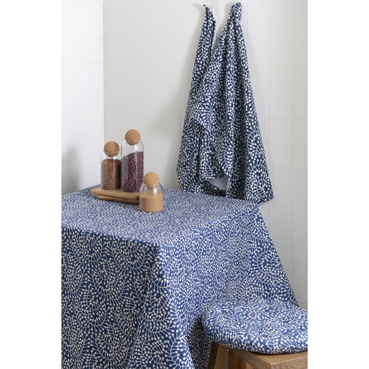 Набор из двух муслиновых полотенец темно-синего цвета с принтом Спелая Смородина из коллекции scandinavian touch, 50х70 см (73647)