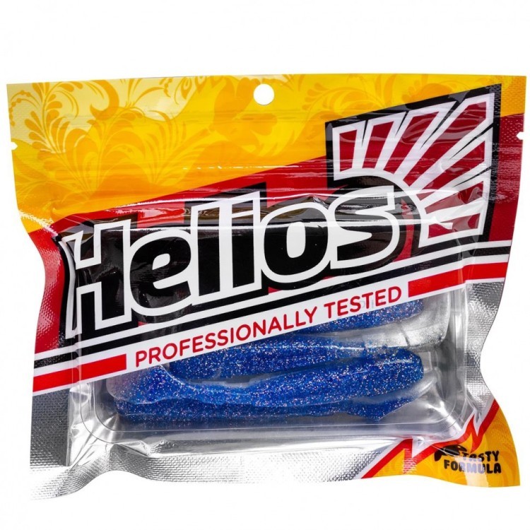 Виброхвост Helios Chubby 3,55"/9 см, цвет Blue Pearl 5 шт HS-4-049 (77580)