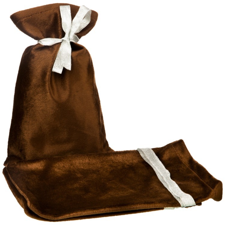 Набор мешочков подарочных из 3шт "сувенир", 17х25см, 100%пэ, плюш коричневый SANTALINO (850-002-5)