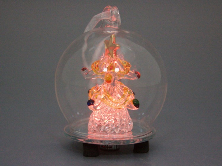 Декоративное изделие "елочка с шарами и подсветкой" высота=7 см. Dalian Hantai (594-050) 