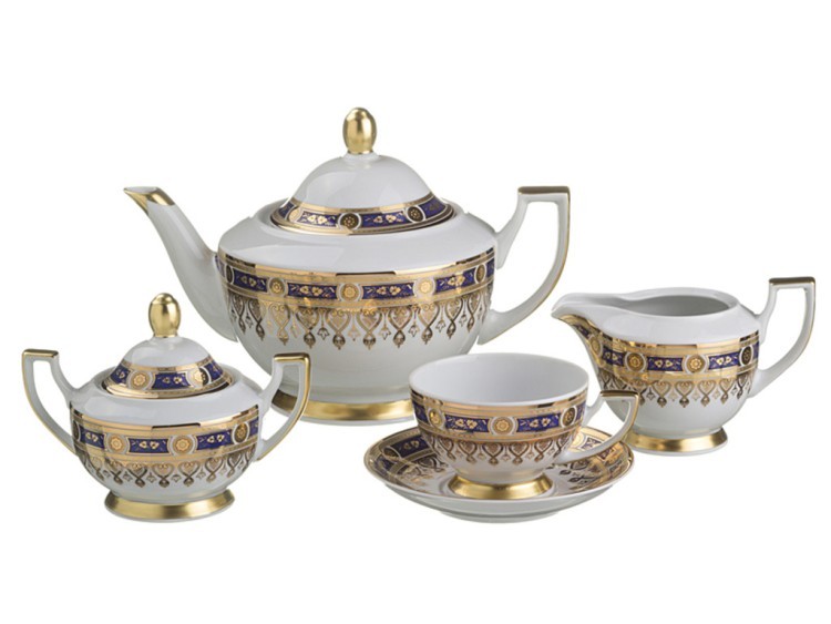 Чайный сервиз на 6 персон "karin" 15 пр. 1400/200 мл. Bohemia Porcelan (655-584) 