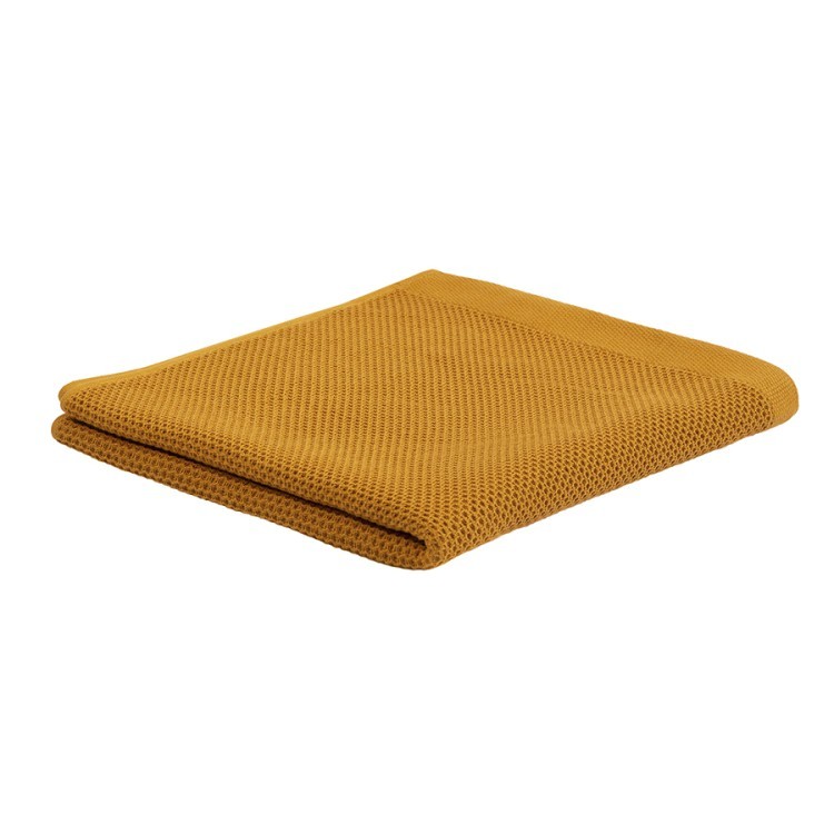Полотенце для рук вафельное цвета карри из коллекции essential, 50х90 см (75412)