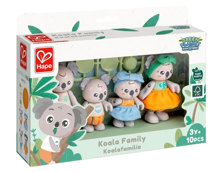 Игрушки фигурки животных "Семья коал", 12 предметов в наборе (E3528_HP)