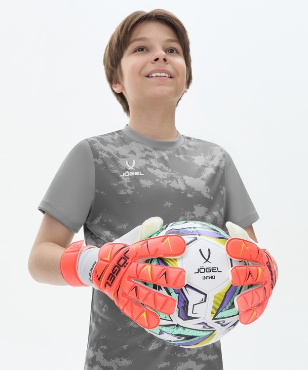 Перчатки вратарские JOGEL Legend SL4 Roll Negative, коралловый (2119305)