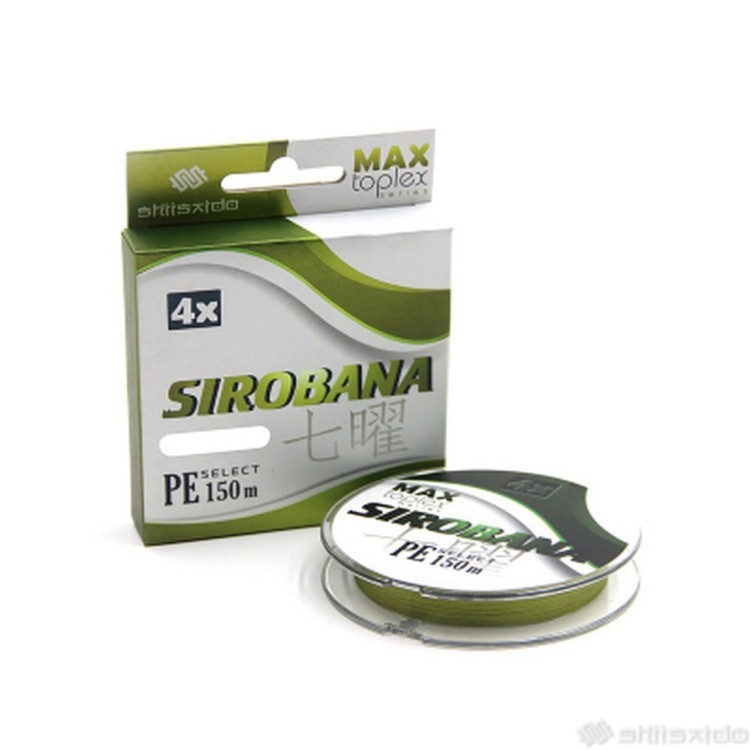 Шнур плетеный Shii Saido Sirobana 4X, 150 м, 0,370 мм, до 18,12 кг, olive SBLS150-4X-36 (70991)