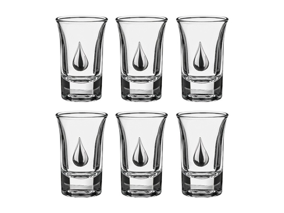 6шт. Стаканы форма стопки. Посуда для спиртных напитков. Бокалы для напитков. Шот 30 мл.