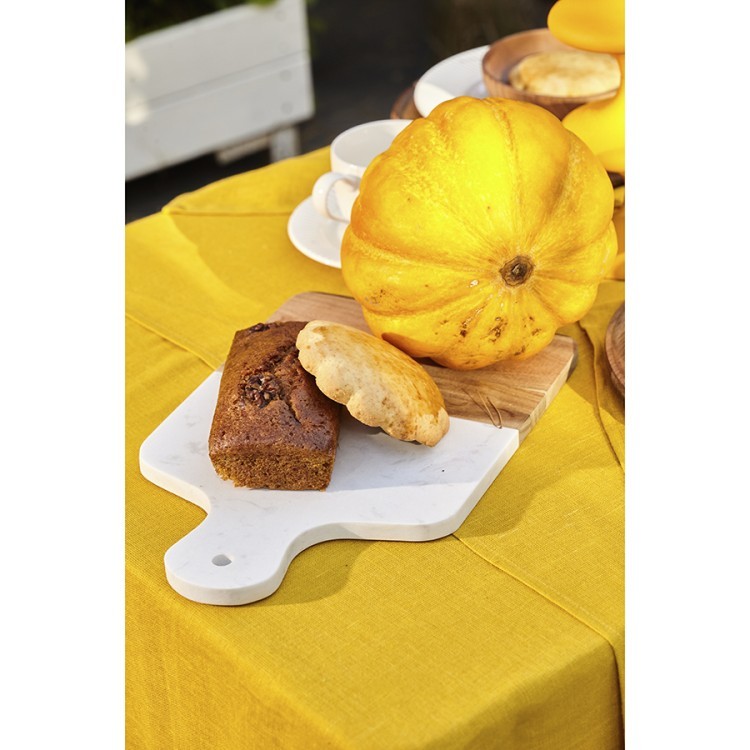 Доска сервировочная marm, 21,5х33,5 см, белый мрамор/акация (75935)