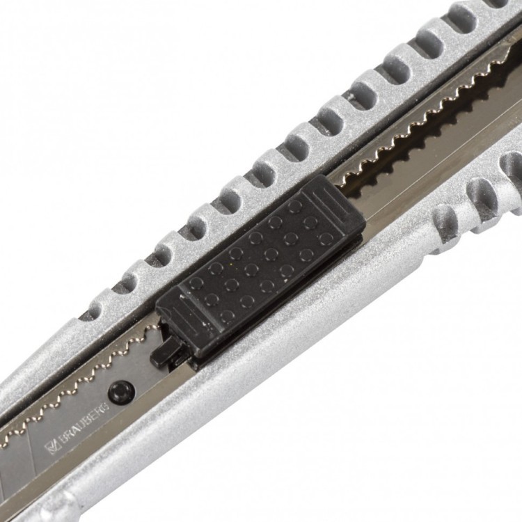 Нож канцелярский 9 мм Brauberg Metallic 236971 (4) (76428) Нож канцелярский 9 мм Brauberg Metallic 236971 (4) (76428)