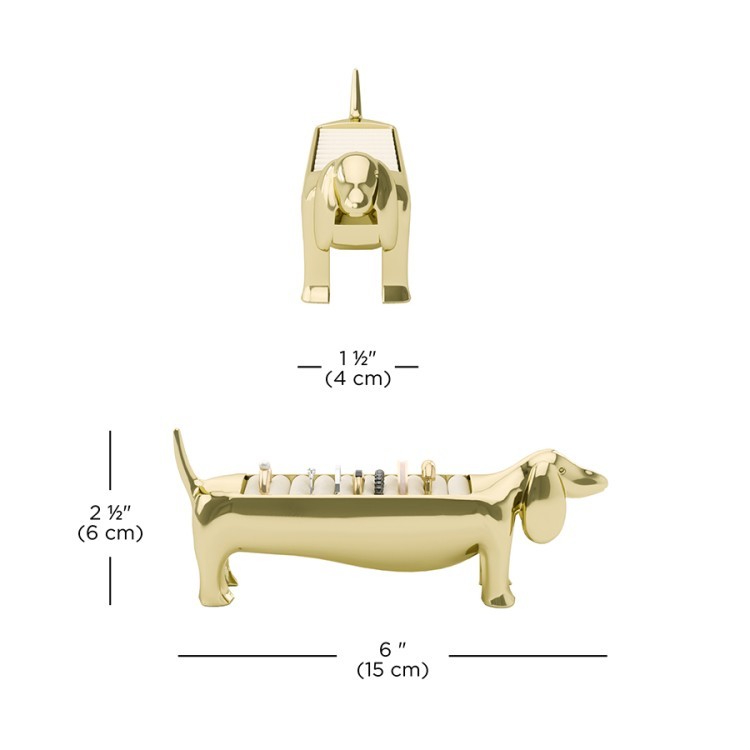 Держатель для колец dachsie, латунь (79964)