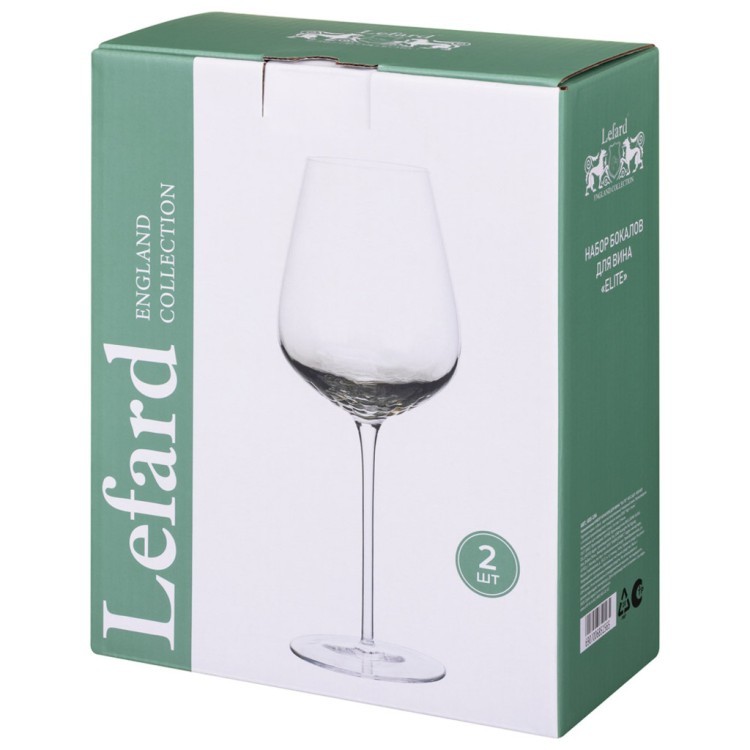 Набор бокалов для вина "elite" из 2 шт. 450 мл Lefard (685-156)