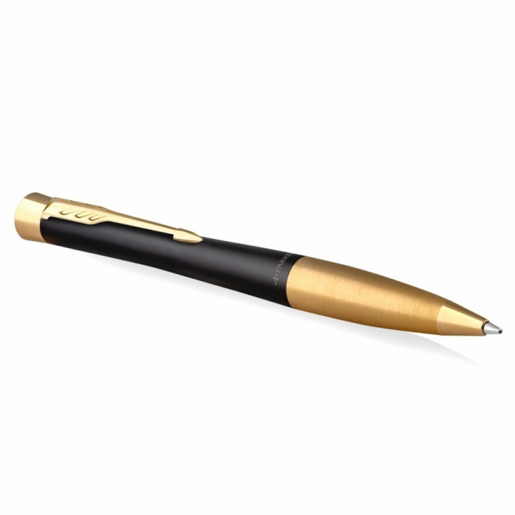 Ручка шариковая Parker "Urban Twist Black GT", черный, позолоченные детали, синяя, 143930 (89449) Ручка шариковая Parker "Urban Twist Black GT", черный, позолоченные детали, синяя, 143930 (89449)