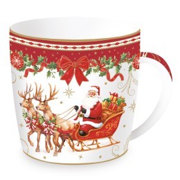 Кружка christmas heritage, santa, 350 мл (80944)