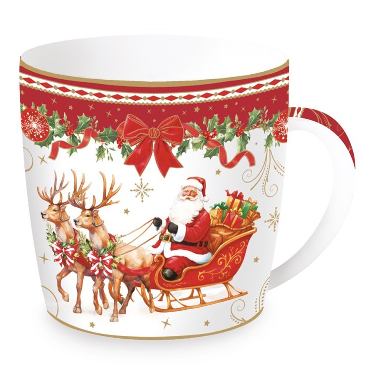 Кружка christmas heritage, santa, 350 мл (80944)
