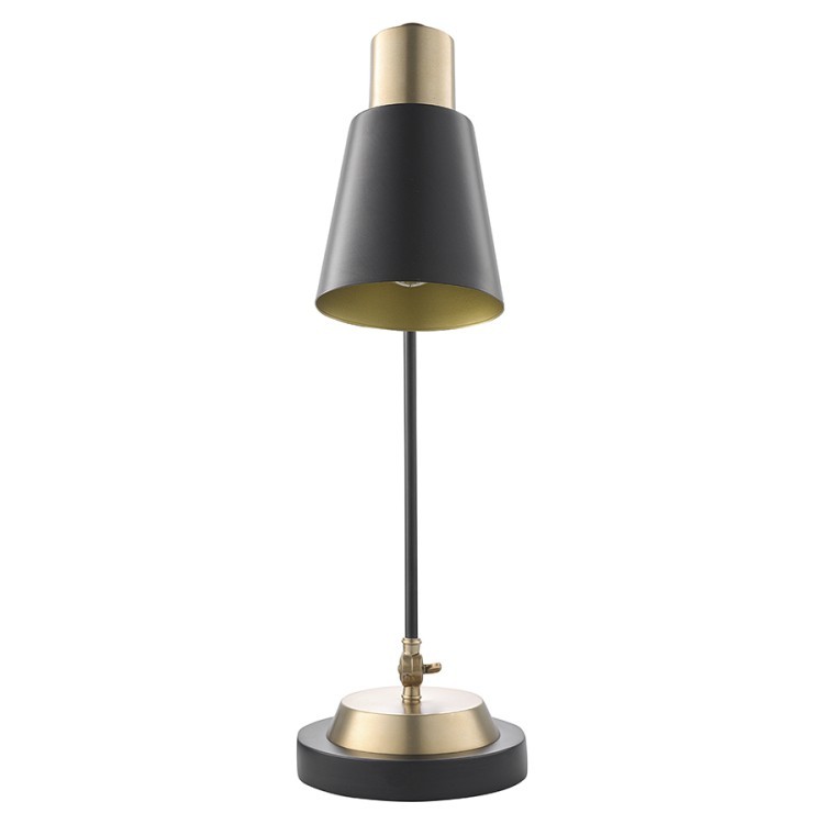 Лампа настольная pilwy, D21х62 см, золотистая/черная (76860)