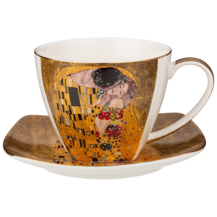 Чайный сервиз lefard "поцелуй" (г. климт) на 6 пер. 14 пр., золотой Lefard (104-907)