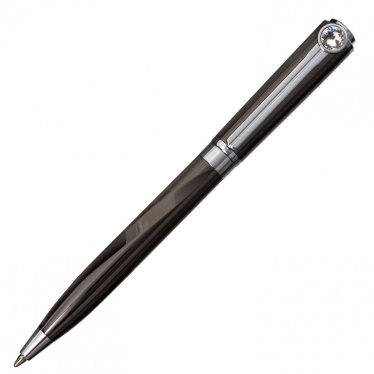Ручка подарочная шариковая Galant Vitrum корпус металл детали серебристые синяя 143504 (1) (90799)