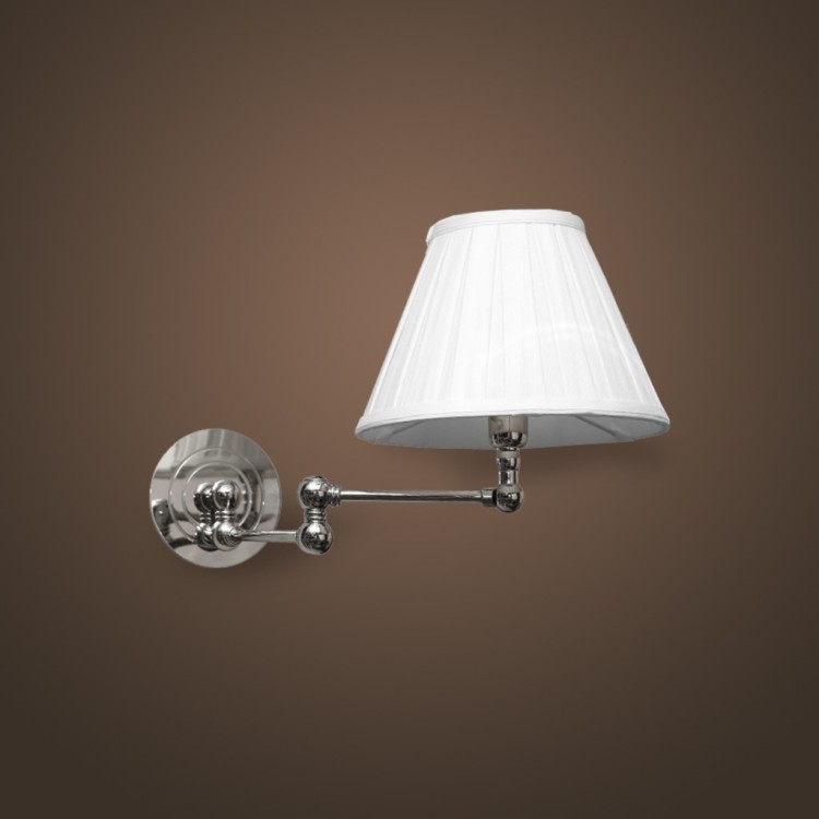 Бра TB20055-1NI, металл, текстиль, white, ROOMERS FURNITURE