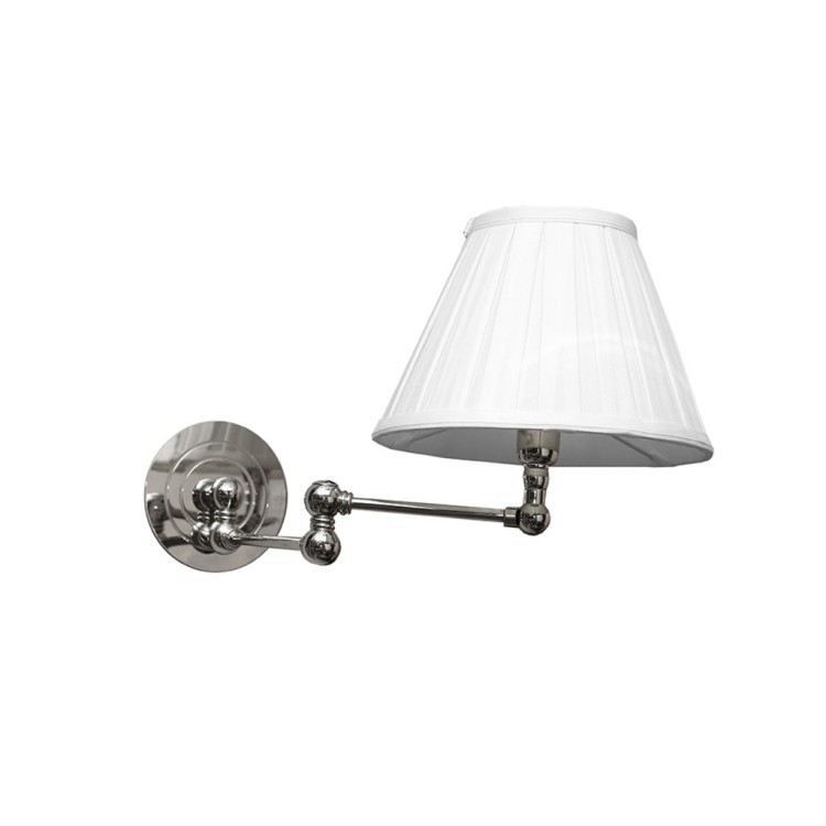 Бра TB20055-1NI, металл, текстиль, white, ROOMERS FURNITURE