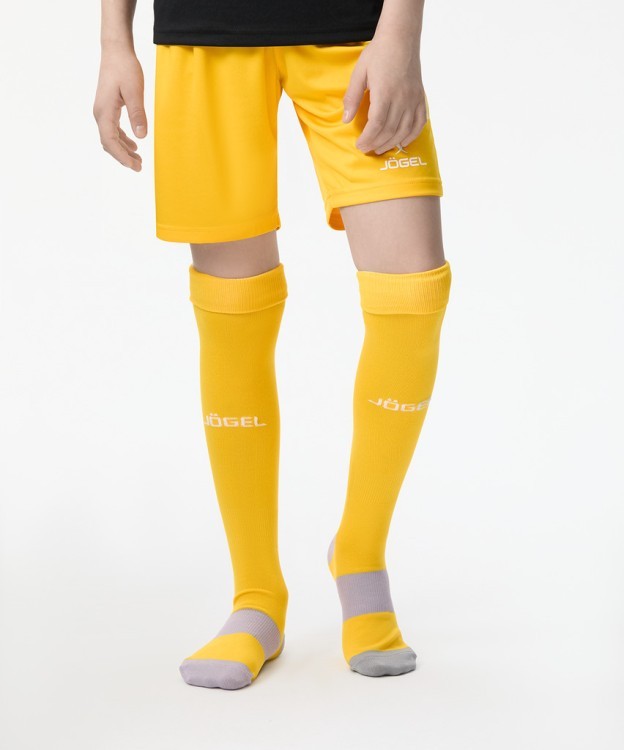 Гетры футбольные JOGEL CAMP BASIC SOCKS, желтый/серый/белый (2076937)