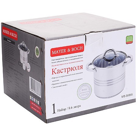 Кастрюля 8,6л Mayer&Boch (30698) Кастрюля 8,6л Mayer&Boch (30698)