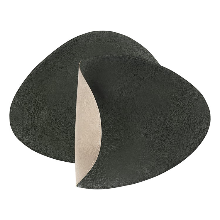 Набор из 4-х двухсторонних сервировочных салфеток drop, 33х41 см, зеленый/бежевый (77840) Набор из 4-х двухсторонних сервировочных салфеток drop, 33х41 см, зеленый/бежевый (77840)